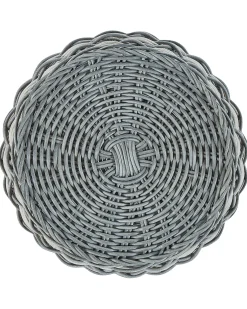 Zestaw 3 koszy na kwiaty GEFIRA 31/39/49 cm Szary Technorattan