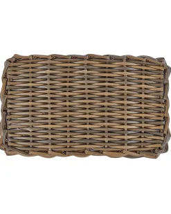 Zestaw 2 koszy na kwiaty ORMOS 53/59 cm Brązowy Technorattan