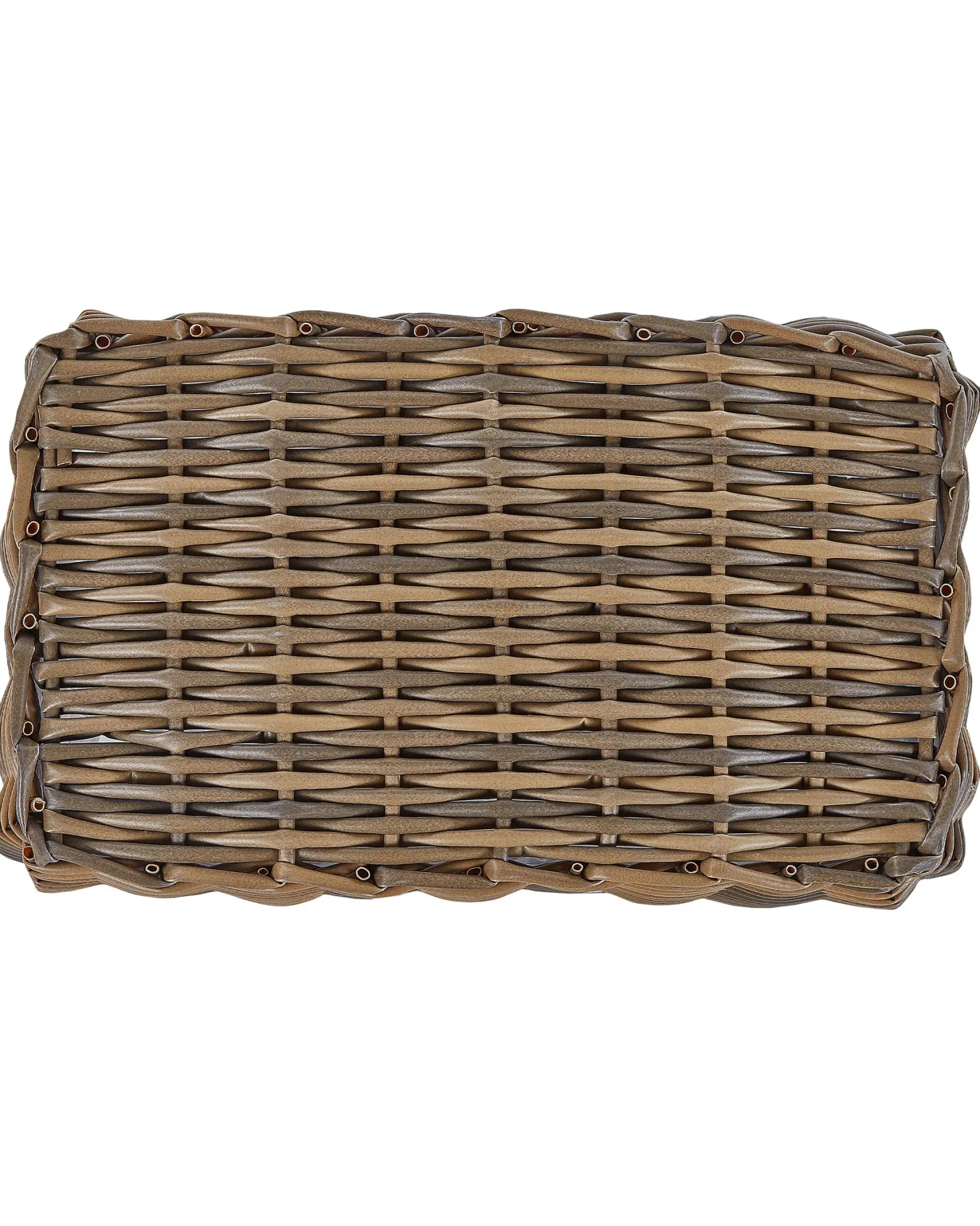Zestaw 2 koszy na kwiaty ORMOS 53/59 cm Brązowy Technorattan