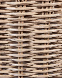 Zestaw 3 koszy na kwiaty PENDULA 33/37/45 cm Naturalny Technorattan