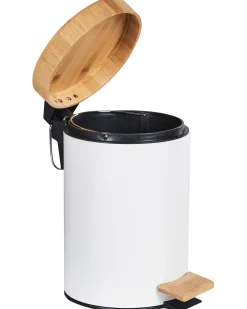 Zestaw 2 koszy na śmieci z pedałem 3 L ECOSMART Metal Biały