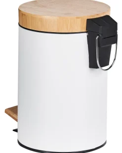 Zestaw 2 koszy na śmieci z pedałem 3 L ECOSMART Metal Biały