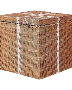Zestaw 3 koszy Prezenty świąteczne CADEAU Rattan Naturalny