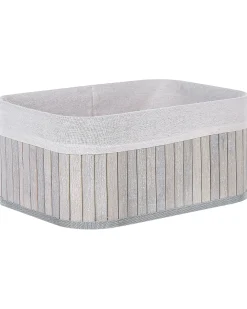Zestaw 5 koszy TALPE Bambus Szary