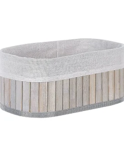 Zestaw 5 koszy TALPE Bambus Szary