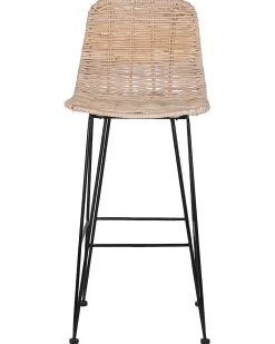 Discount Zestaw 2 krzeseł barowych CASSITA Rattan Naturalny Wszystkie Krzesła|Krzesła Barowe