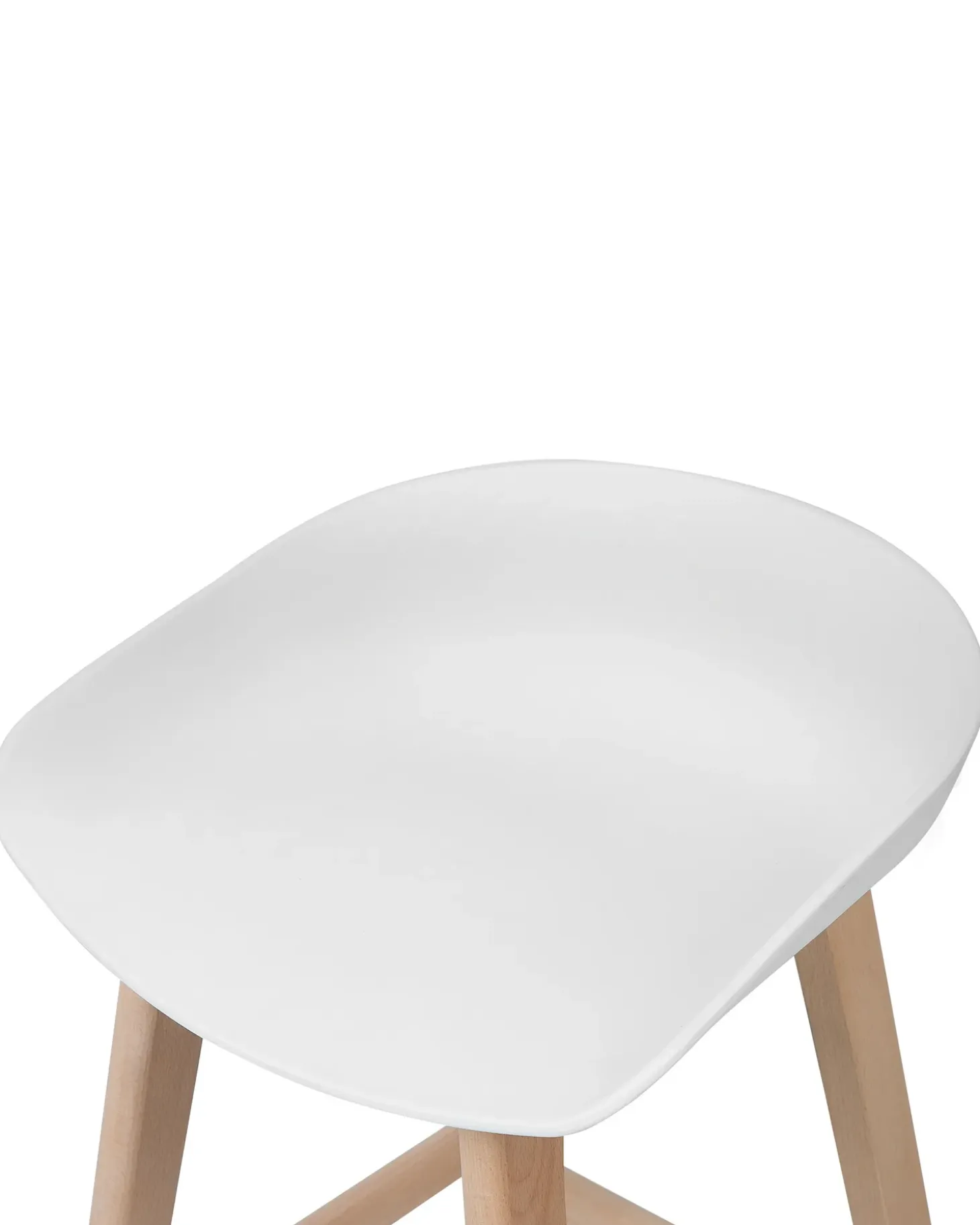 Zestaw 2 krzeseł barowych MICCO Biały Krzesła Barowe|Wszystkie Krzesła