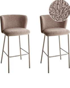 Discount MINA II Boucle Krzesła Barowe|Wszystkie Krzesła