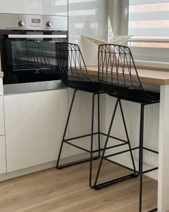 Clearance Zestaw 2 krzeseł barowych PRESTON Metal Krzesła Barowe|Wszystkie Krzesła