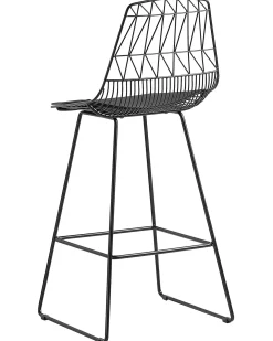 Clearance Zestaw 2 krzeseł barowych PRESTON Metal Krzesła Barowe|Wszystkie Krzesła