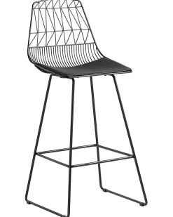 Clearance Zestaw 2 krzeseł barowych PRESTON Metal Krzesła Barowe|Wszystkie Krzesła