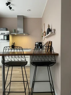 Clearance Zestaw 2 krzeseł barowych PRESTON Metal Krzesła Barowe|Wszystkie Krzesła