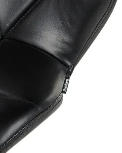 Online Zestaw 2 krzeseł barowych VALETTA Ekoskóra Obrotowy Czarny Krzesła Barowe|Wszystkie Krzesła