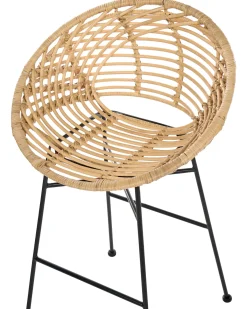 Discount Zestaw 2 krzeseł barowych WINDOM Rattan Naturalny Wszystkie Krzesła|Krzesła Barowe