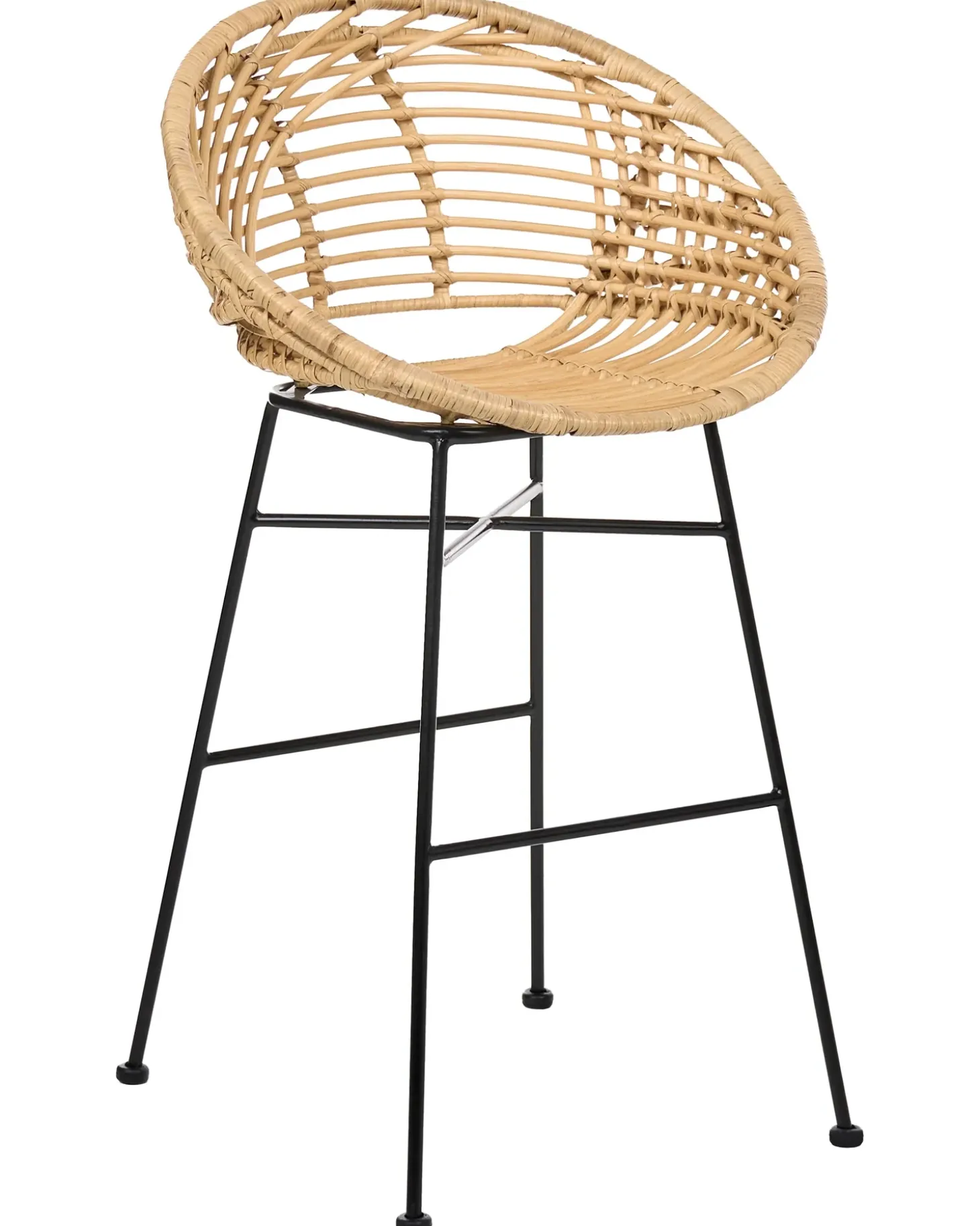 Discount Zestaw 2 krzeseł barowych WINDOM Rattan Naturalny Wszystkie Krzesła|Krzesła Barowe