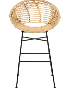 Discount Zestaw 2 krzeseł barowych WINDOM Rattan Naturalny Wszystkie Krzesła|Krzesła Barowe