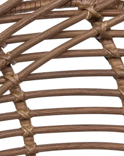 Best Zestaw 2 krzeseł barowych WINDOM Rattan Brązowy Wszystkie Krzesła|Krzesła Barowe