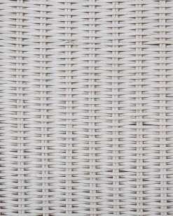 Zestaw 2 krzeseł do jadalni ANDES Rattan Biały