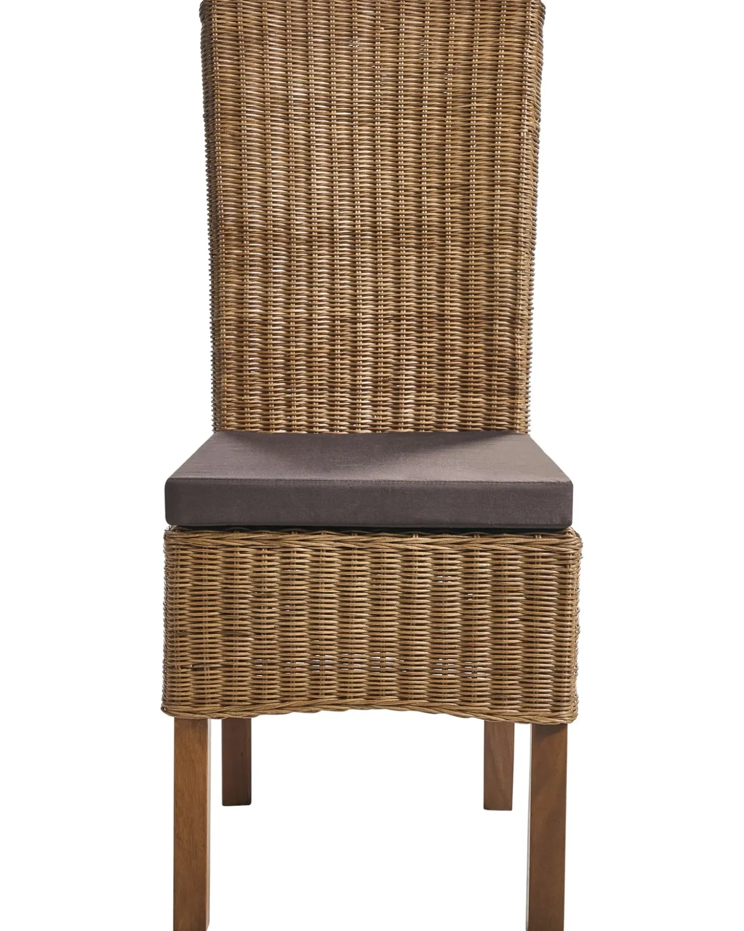 Sale Zestaw 2 krzeseł do jadalni ANDES Rattan Wszystkie Krzesła|Krzesła Do Jadalni