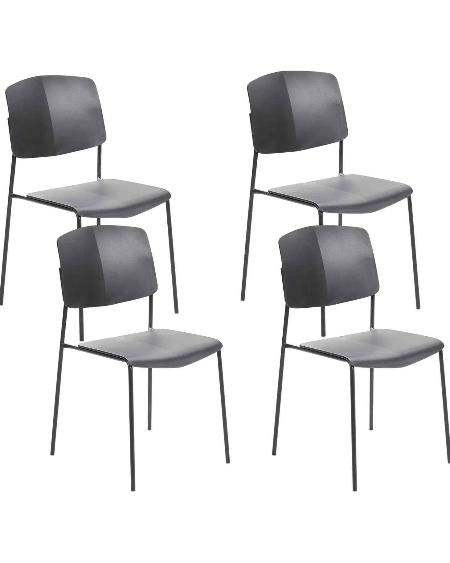 Discount Zestaw 4 krzeseł do jadalni ASTORIA Wszystkie Krzesła|Krzesła Plastikowe
