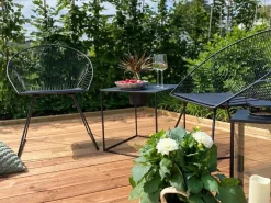 Clearance Zestaw 2 krzeseł do jadalni AURORA Metal Wszystkie Krzesła|Krzesła Do Jadalni