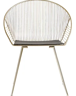 Discount Zestaw 2 krzeseł do jadalni AURORA Metal Wszystkie Krzesła|Krzesła Do Jadalni