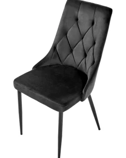 Outlet Zestaw 2 krzeseł do jadalni AVENIR Welur Wszystkie Krzesła|Krzesła Tapicerowane