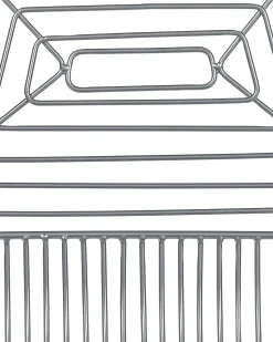 Clearance Zestaw 2 krzeseł do jadalni BEATTY Metal Srebrny Wszystkie Krzesła|Krzesła Do Jadalni
