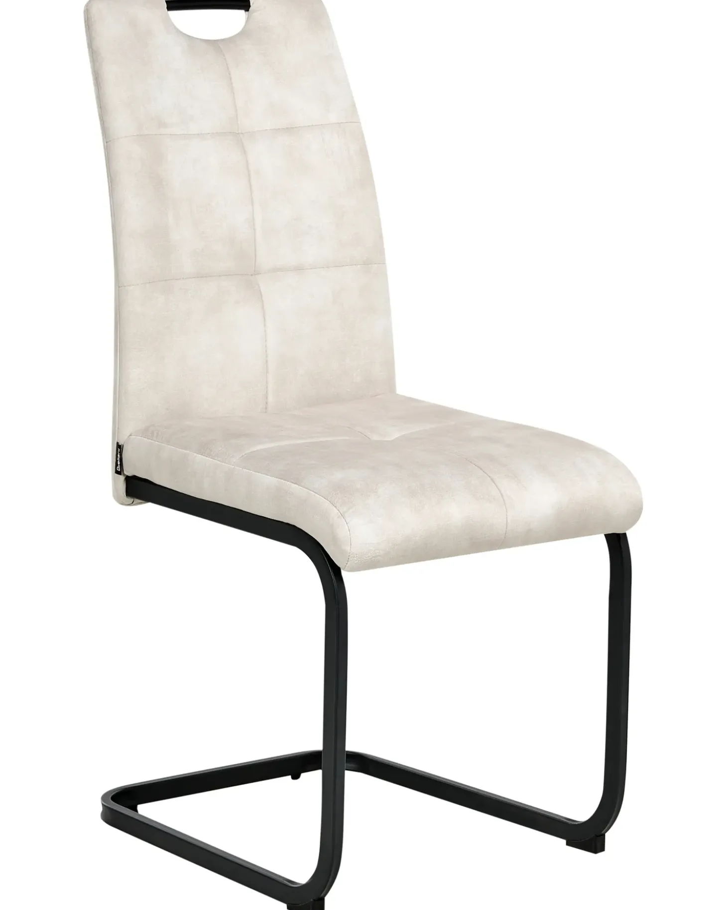 Zestaw 4 krzeseł do jadalni CISCO Jasnobeżowy Wszystkie Krzesła|Krzesła Tapicerowane