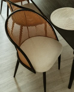 Outlet CORNELL Metal Czarny Wszystkie Krzesła|Krzesła Do Jadalni