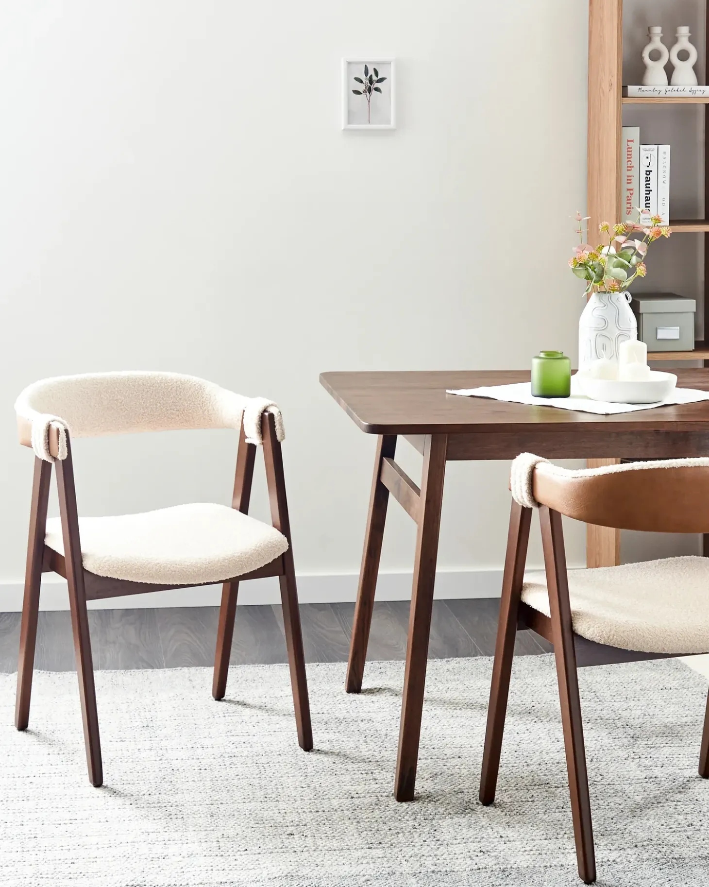 Discount DAY Boucle Ciemny brąz/ beżowy Wszystkie Krzesła|Krzesła Tapicerowane