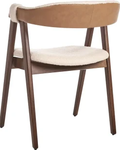 Discount DAY Boucle Ciemny brąz/ beżowy Wszystkie Krzesła|Krzesła Tapicerowane