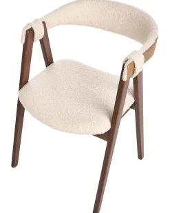Discount DAY Boucle Ciemny brąz/ beżowy Wszystkie Krzesła|Krzesła Tapicerowane