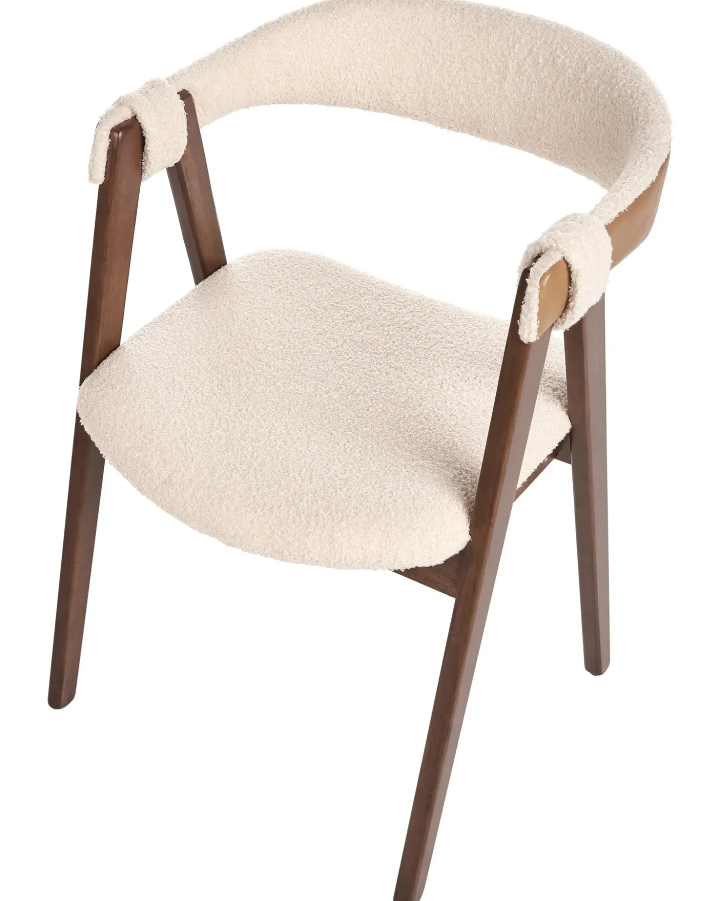 Discount DAY Boucle Ciemny brąz/ beżowy Wszystkie Krzesła|Krzesła Tapicerowane