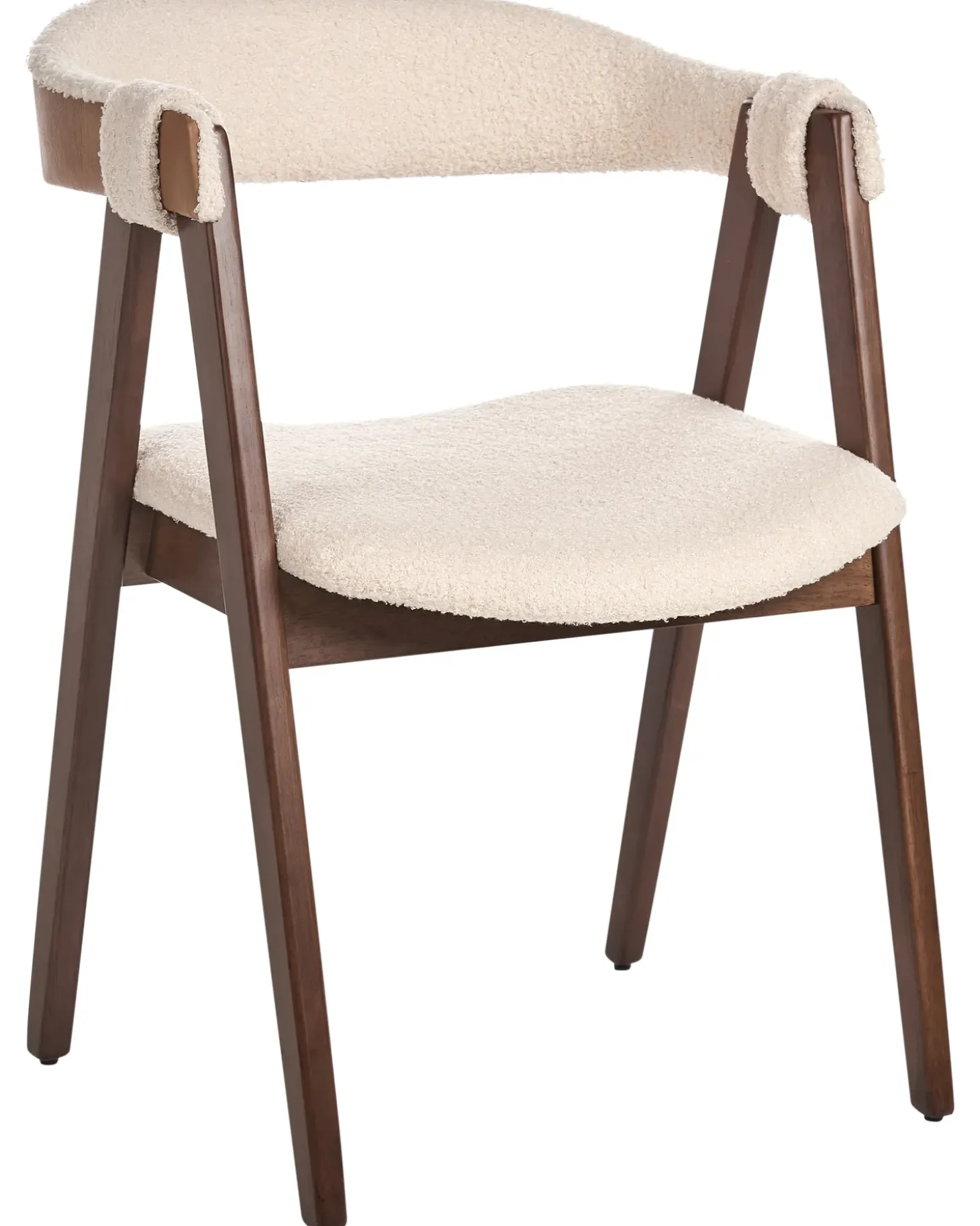 Discount DAY Boucle Ciemny brąz/ beżowy Wszystkie Krzesła|Krzesła Tapicerowane