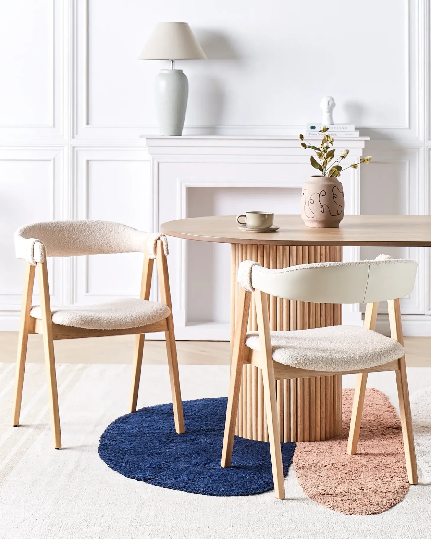 Discount DAY Boucle Jasny brąz/ beżowy Wszystkie Krzesła|Krzesła Tapicerowane