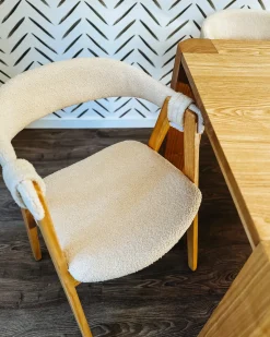 Discount DAY Boucle Jasny brąz/ beżowy Wszystkie Krzesła|Krzesła Tapicerowane