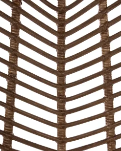 Clearance Zestaw 2 krzeseł do jadalni DILLEY Rattan Brązowy Wszystkie Krzesła|Krzesła Do Jadalni