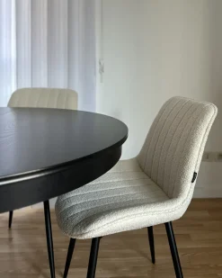 Clearance DUBROVNIK Boucle Jasnobeżowy Wszystkie Krzesła|Krzesła Tapicerowane