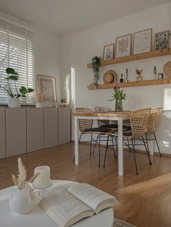 Hot Zestaw 2 krzeseł do jadalni ELFROS Rattan Naturalny Wszystkie Krzesła|Krzesła Do Jadalni