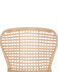 Hot Zestaw 2 krzeseł do jadalni ELFROS Rattan Naturalny Wszystkie Krzesła|Krzesła Do Jadalni