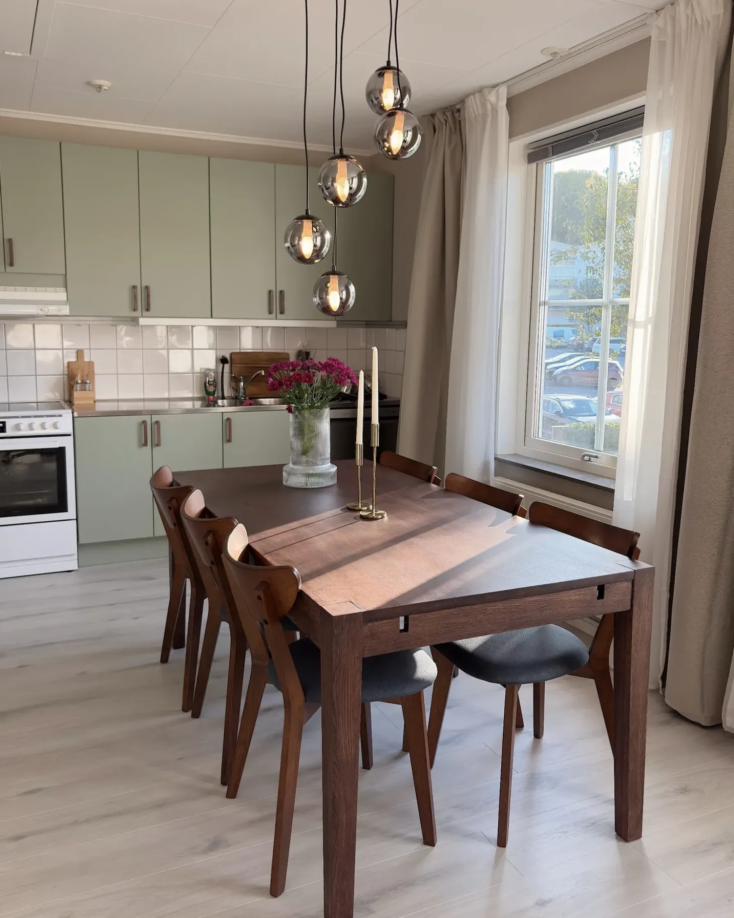 Outlet Zestaw 2 krzeseł do jadalni ERIE Drewno Ciemny brąz/ szary Wszystkie Krzesła|Krzesła Drewniane