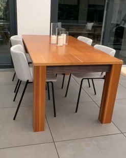 Outlet Zestaw 2 krzeseł do jadalni ESBON Jasnoszary Wszystkie Krzesła|Krzesła Tapicerowane