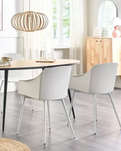 Discount Zestaw 2 krzeseł do jadalni FONDA Wszystkie Krzesła|Krzesła Plastikowe