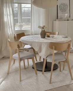 Clearance HOLLY Drewno Jasny brąz/ szary Wszystkie Krzesła|Krzesła Drewniane