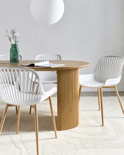 KLEVE Biały Wszystkie Krzesła|Krzesła Plastikowe