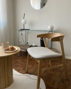 Best Zestaw 2 krzeseł do jadalni LILLY Jasny brąz/ szary Wszystkie Krzesła|Krzesła Do Jadalni