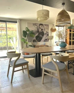 Outlet Zestaw 2 krzeseł do jadalni MAROA Drewno Czarny/ biały Wszystkie Krzesła|Krzesła Drewniane