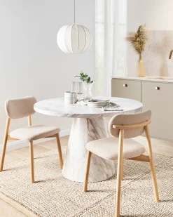 Clearance MILLS Boucle Jasnobrązowy/ jasnobeżowy Wszystkie Krzesła|Krzesła Tapicerowane