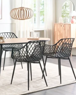Outlet Zestaw 2 krzeseł do jadalni NASHUA II Wszystkie Krzesła|Krzesła Plastikowe